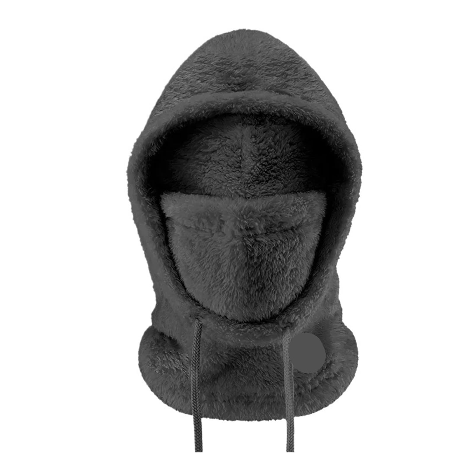 Sturmhaube Winter Radfahren Kappe Verdicken Warme Winddicht Outdoor Hut Ski Bib Kalten Haube Motorrad Skifahren Fahrrad Hut Sturmhaube(Gray)