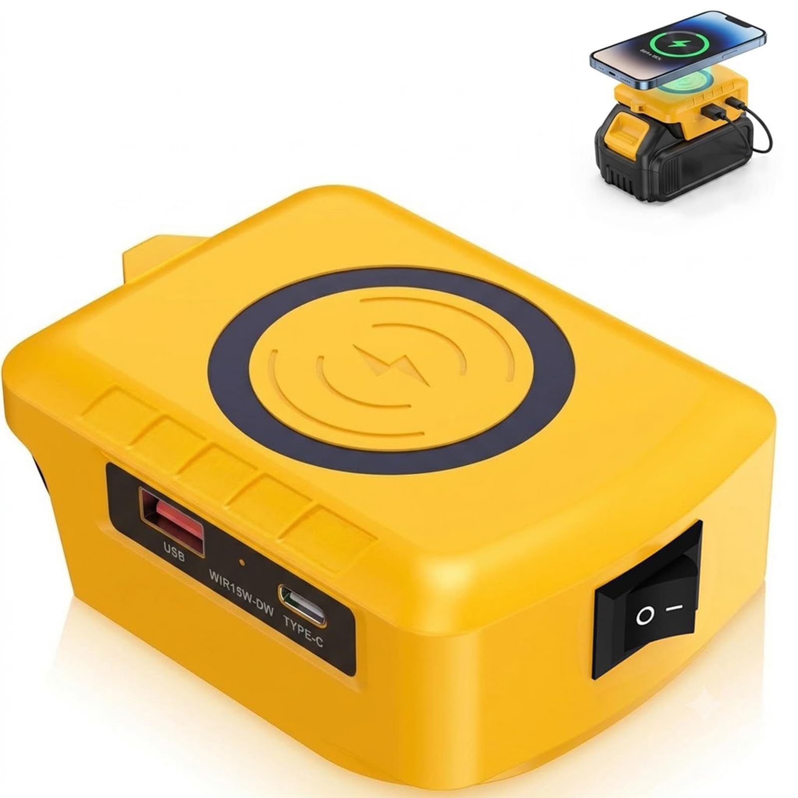 Wireless Battery Adapter compatible with DeWalt 18V/20V Batteries