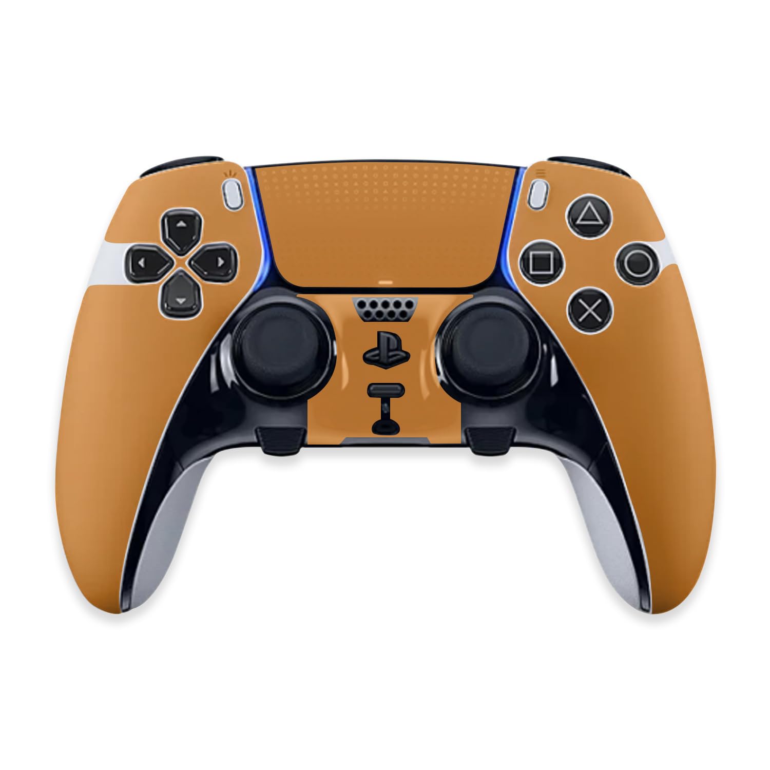 MightySkins Skin Compatible with PS5 DualSense Edge Controller - Solid Orange | Protective, Durable, and Unique Vinyl Decal wrap Cover | Easy to Apply & Change Styles | Made in The USA
