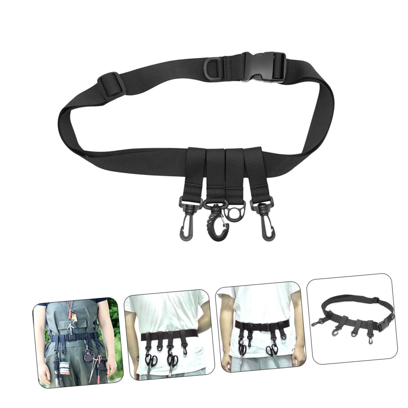 GAROZATION Fishing Waist Belt Straps for Hooks and Comfortable Wading Belt for Anglers