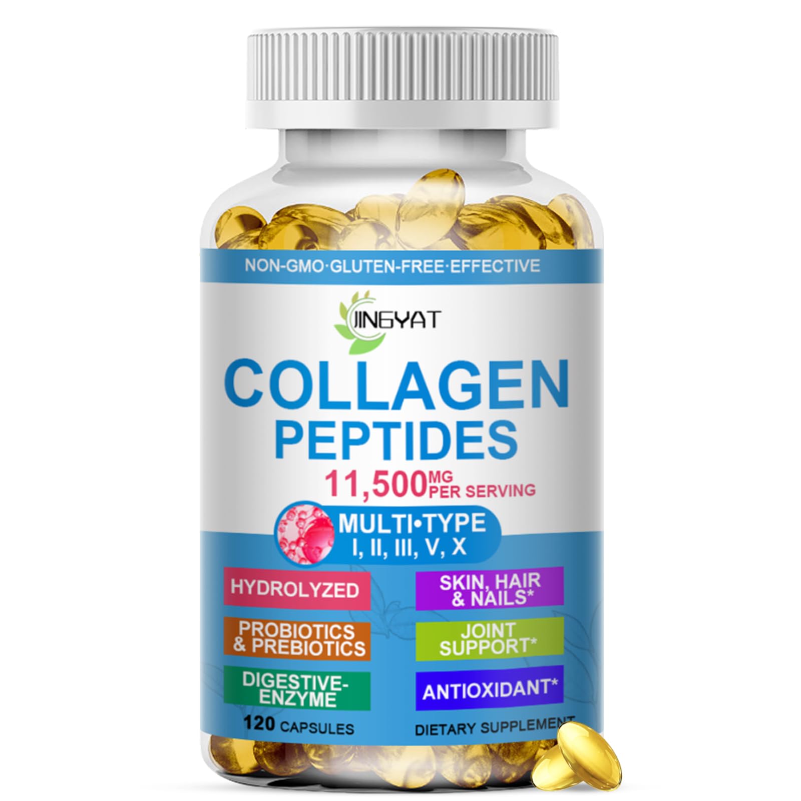 Collagen Peptides Softgels by JINGYAT