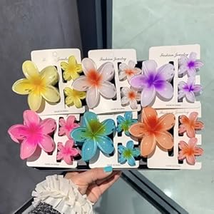 3 pc set clip coupanas flower hair clips for girls women clutchers for hair flower claw clip hair clutcher for women hair clips for girls, clutchers for claw clip 17