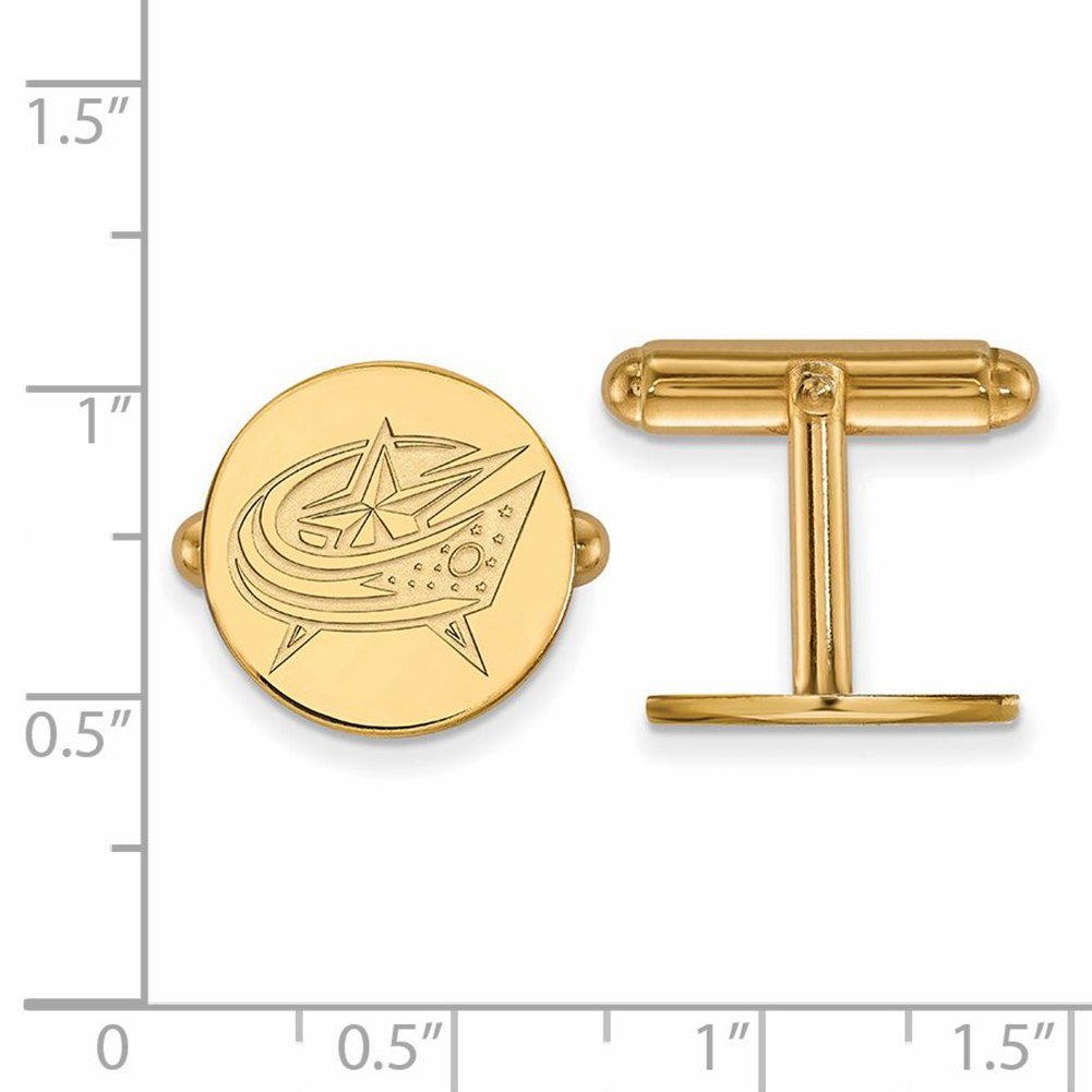 Columbus Blue Jackets Cufflinks (Gold Plated)