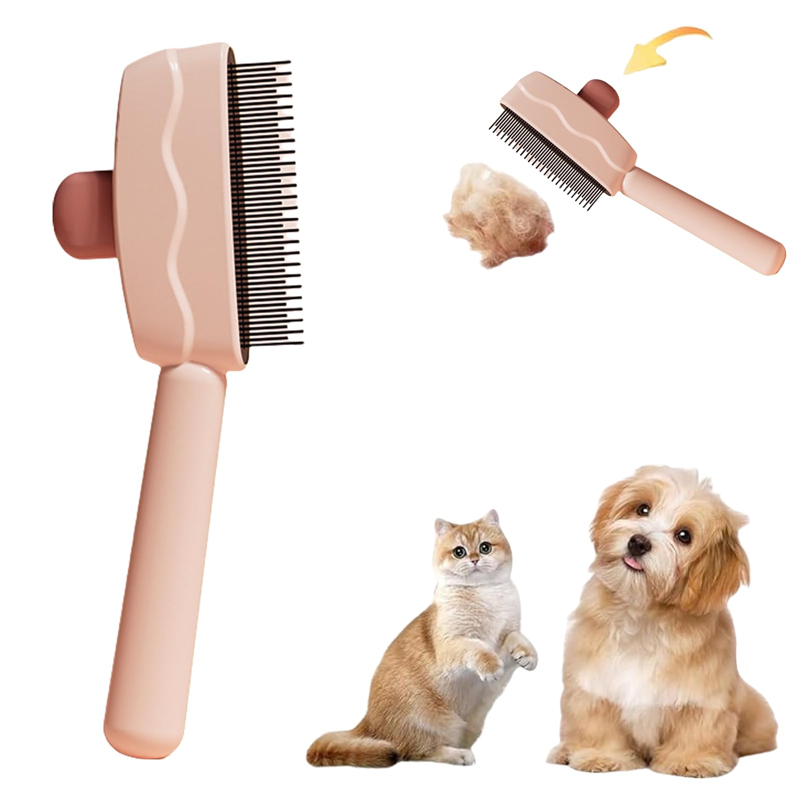 Amazon.co.jp: DICOCO ペット用 痛くない ヒーリングブラシ スリッカー