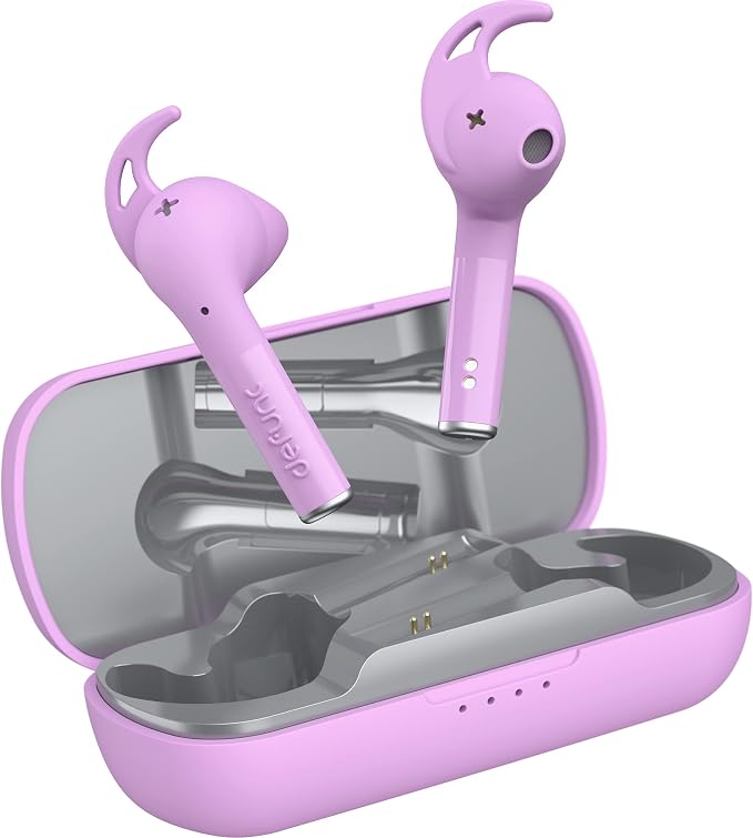 Defunc True Sport Wireless Bluetooth TWS Earbuds - ENC Noise Cancelling, IPX5 Rating, Built in Dual Microphone, Fast Charging case,30 Hours Total Playtime - (Pink)