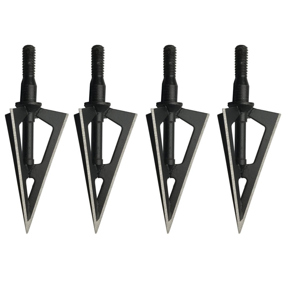 6 Pointes De Flèches Broadheads 120 Grains - Lames Tranchantes Pour Chasse à L'Arc
