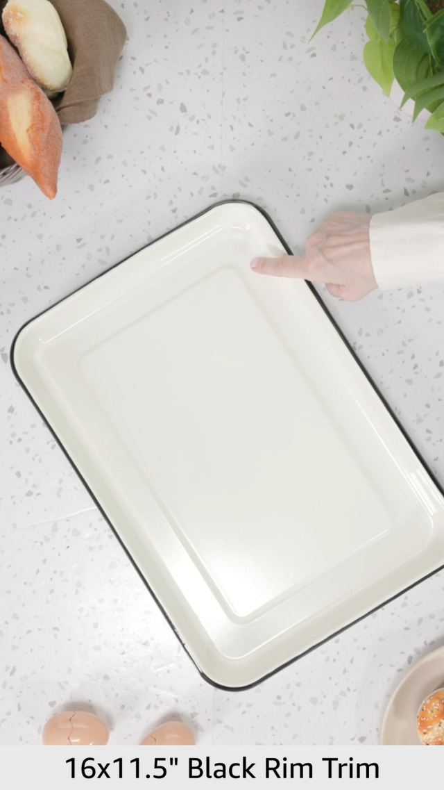 Enamel Trays For Food TableCraft 1/8 Size Sheet Pan