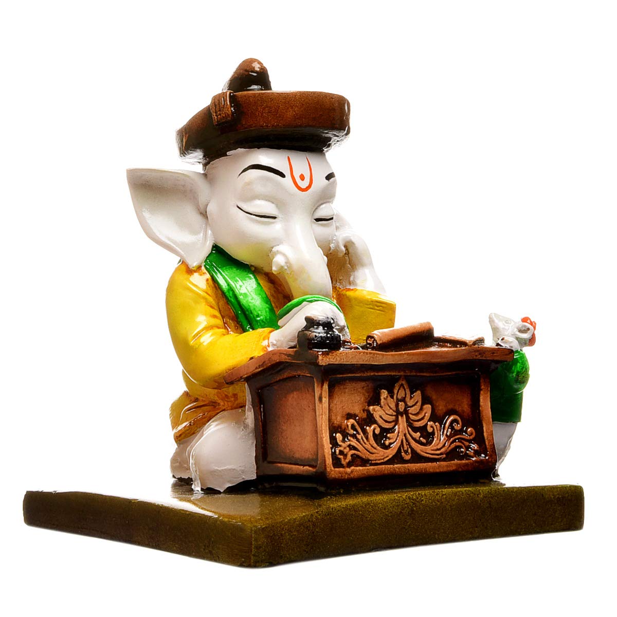 Karigaari India Ganesha Reading Book - Yellow & Brown - Image 4 thumbnail