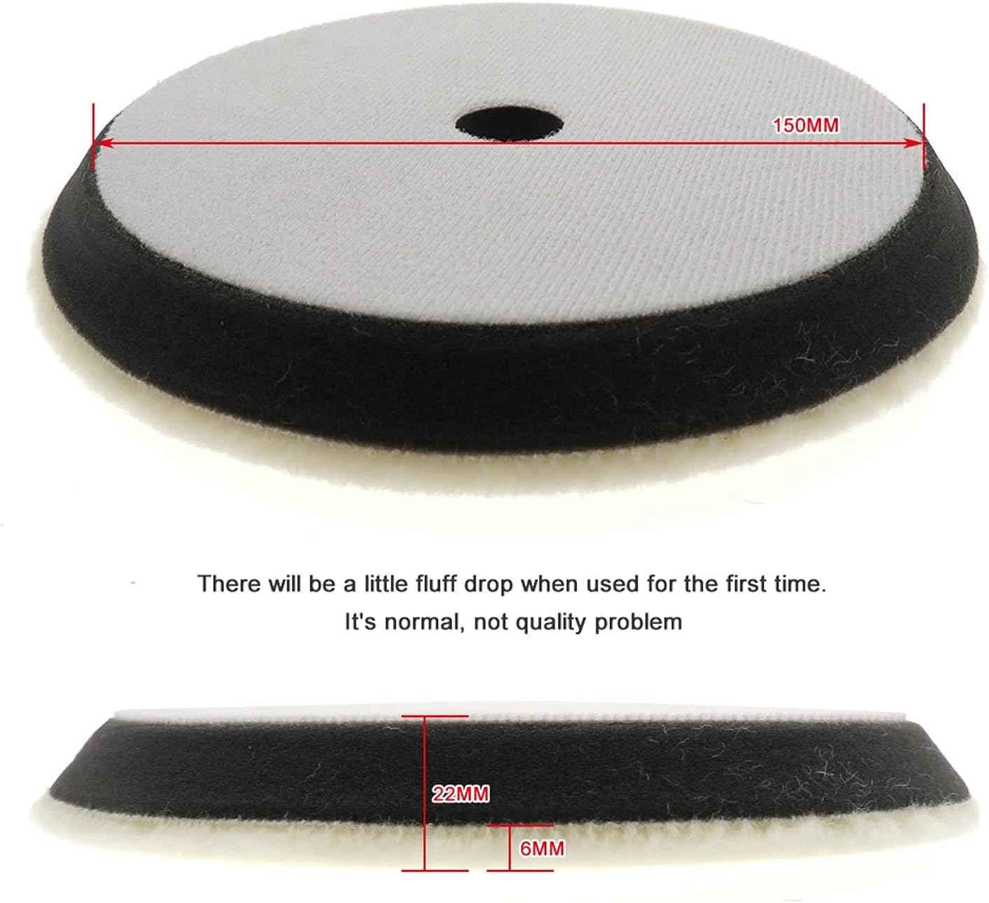 Sanding Sandpaper Sponge Brush 7" 180mm Foam Interface Knitted Wool Pad With Short Loops For Rotation And Windshield. DA Polishing Machine (1 Pack)