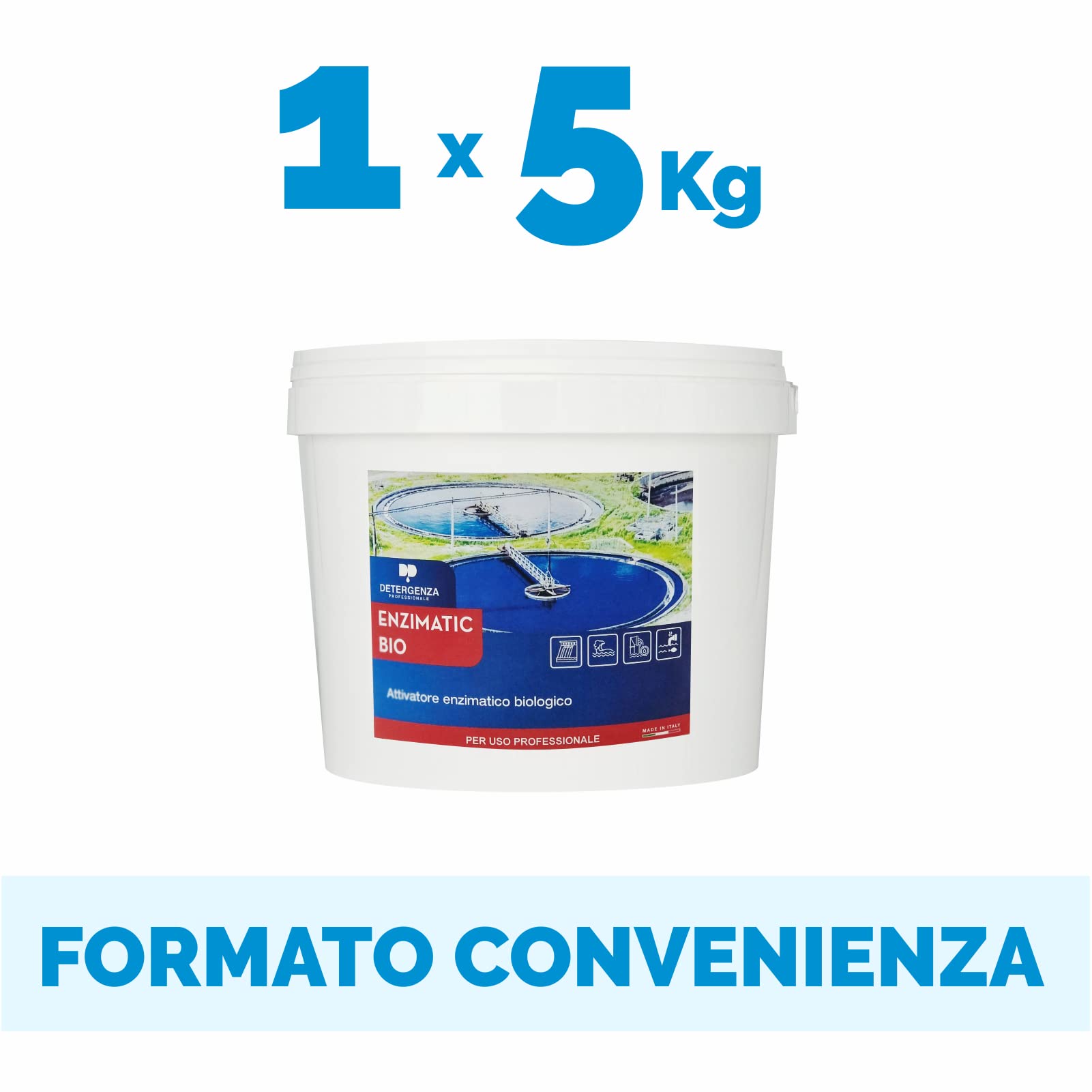ATTIVATORE Enzimatico Biologico ENZIMATIC BIO CONCENTRATO - Secchio da 5 kg