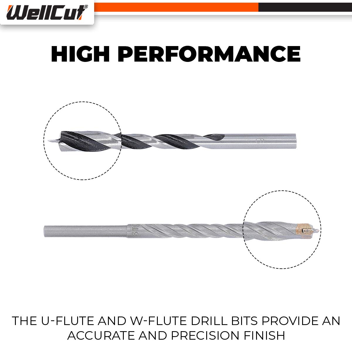 Wellcut - Set di 62 punte per trapano e cacciavite in acciaio HSS, con supporto magnetico