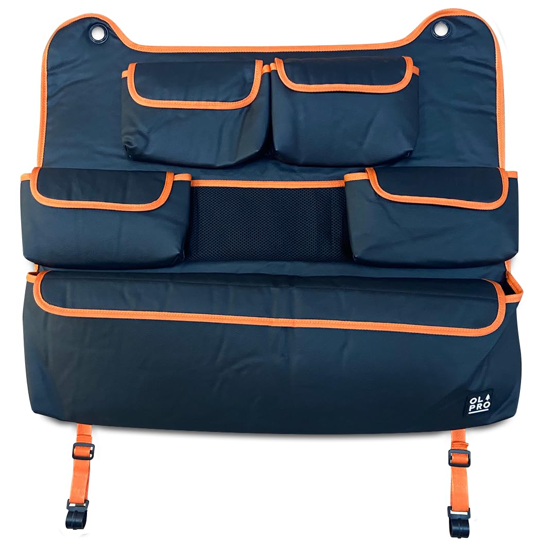 OLPRO Seatback Organizer - Orange - 5 Pockets