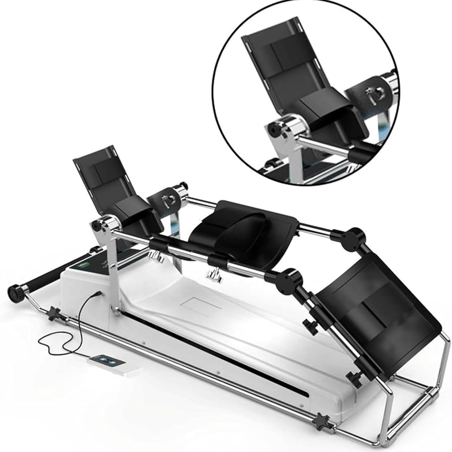 Trainer Elettrico Riabilitazione Ginocchio, Attrezzatura L'allenamento emiplegia articolazione Ginocchio con Telecomando, Regolazione Continua velocità E Angolo Allenamento da -5 A 120°,Small