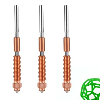 K1C Nozzle, 0.4mm 3D Printer Nozzle Replacement Creality K1C Ender 3 V3 Ender 3 V3 Plus 3D Printer Parts Accessories 3 Pack
