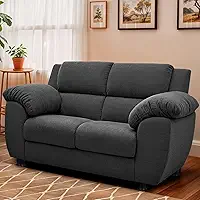 Sofá 2 Lugares Cama inBox Paris com 152cm de Largura e Revestido em Bouclé - Caramelo