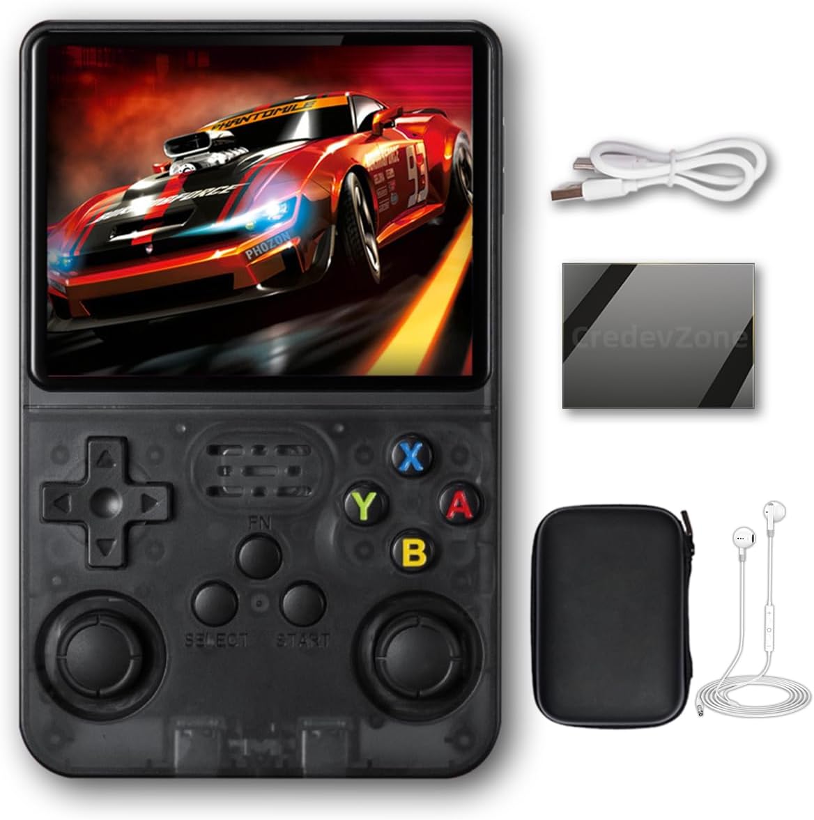 CredevZone R36S Handheld Game Console 3.5 inch Retro Handheld Video Games Consoles Built-in Rechargeable Battery Portable Style Preinstalled Hand Held Game Consoles System
