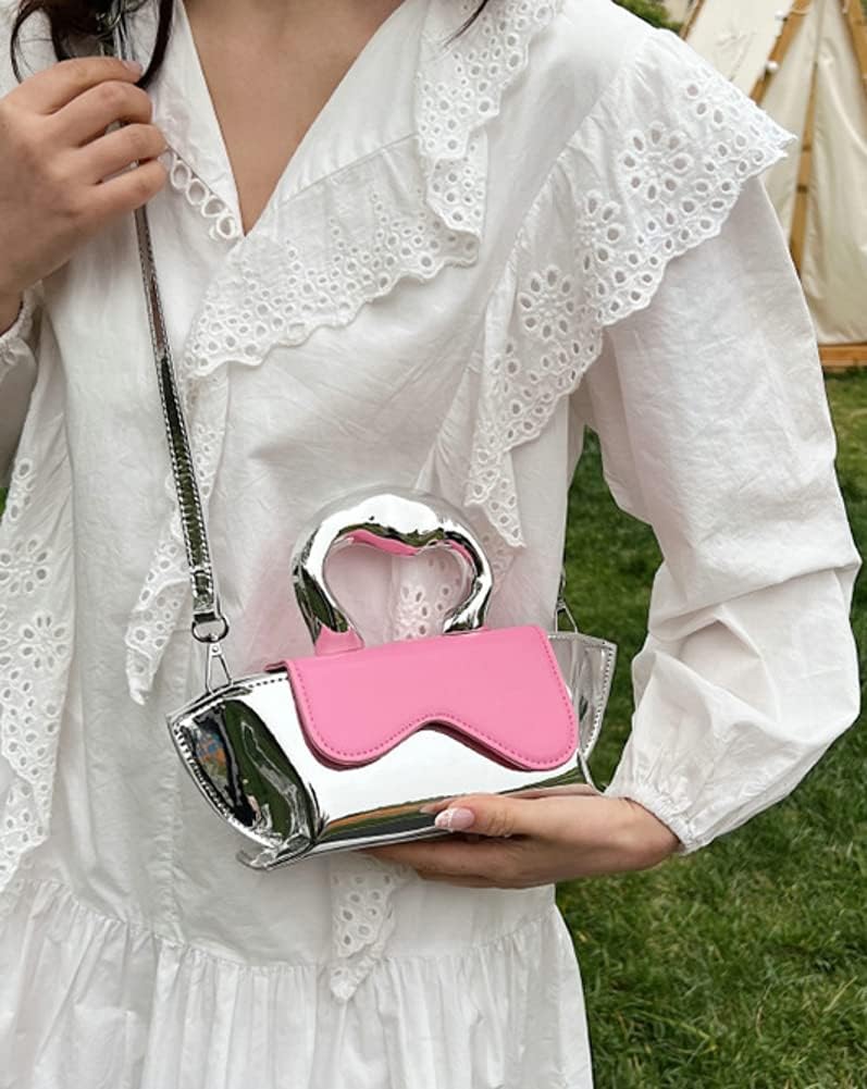 Small Silver Bag Crossbody Bags Satchels Y2K Evening Bags Handbag for Women Hobo Bags Shoulder Bags Tote Bag for Women 2026