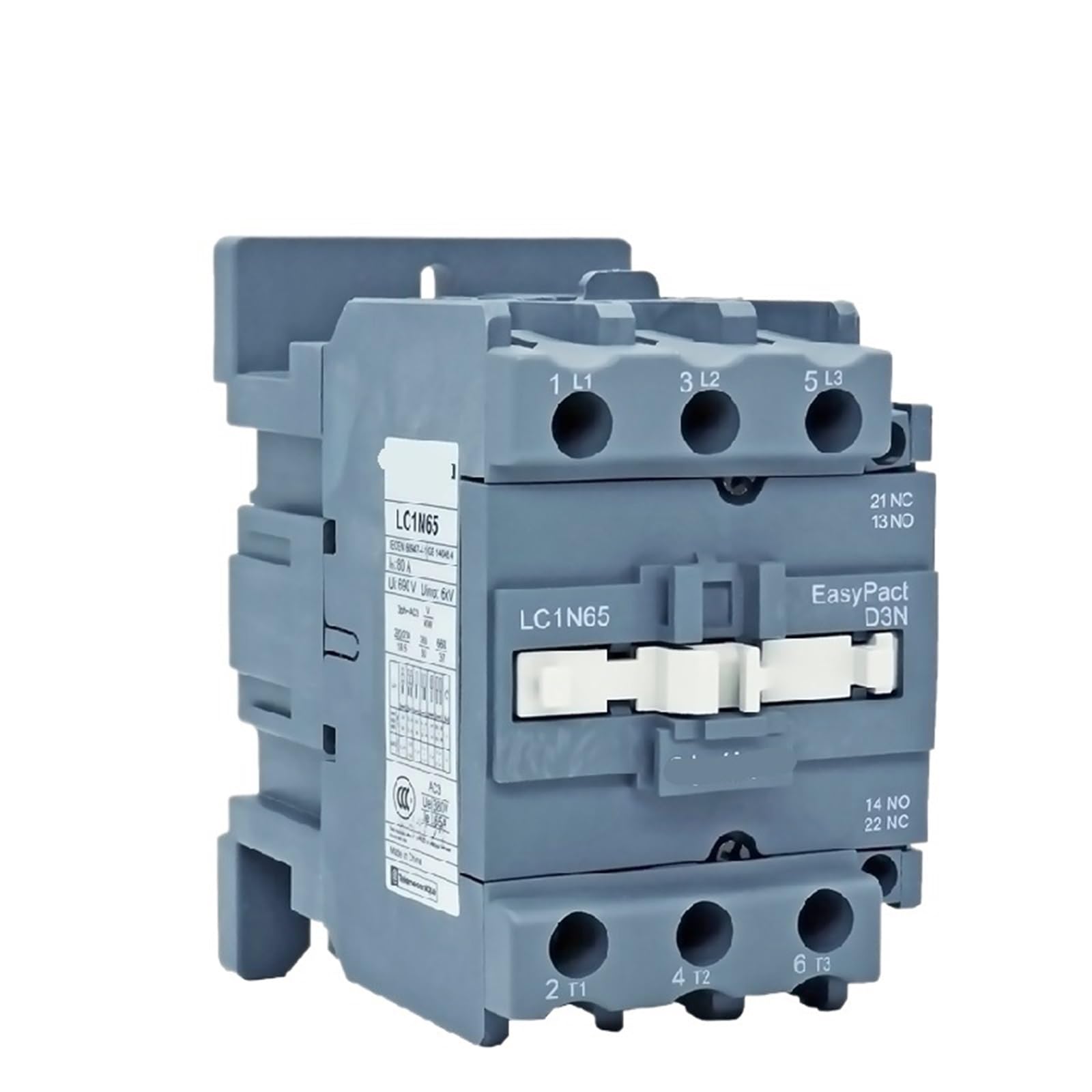 WQGQPXOB D3N 3-ploe Contactors LC1N65 1NC & 1NO 50HZ LC1N65B5N LC1N50CC5N LC1N65F5N LC1N65M5N LC1N65Q5N 1Pcs(LC1N65Q5N 380V)
