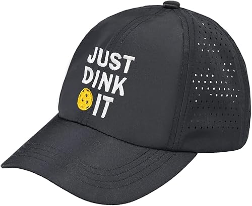 Miniatura 2 de Funky Junque Gorras de béisbol de rendimiento para hombres y mujeres, protección UPF para golf, tenis, enfriamiento, corte láser, ajustable,