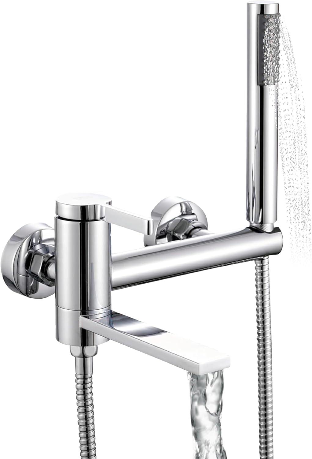 INEX EUROPA AL SS 88088 handdouche met 175 cm roestvrijstalen slang en INEX EUROPA AL SS 88088 handdouche met 175 cm roestvrijstalen slang en