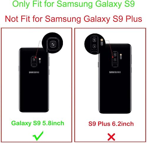 Miniatura 2 de Funda para Galaxy S9 5.8 pulgadas (2018), delgada, a prueba de golpes, transparente, suave, flexible, funda protectora para teléfono de TPU floral