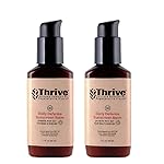 Thrive Natural Care Moisturizing Mineral Face Sunscreen SPF 30, 2 Ounces, Lightweight Moisturizer Broad-Spectrum Natural Face Sunblock with Clear Zinc Oxide & Antioxidants, Vegan Non Greasy, Pack of 2