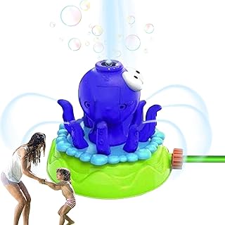 aspersão para crianças | Aspersor quintal com soprador bolhas - Aspersor giratório quintal, brinquedo espirrando para o verão, brinquedos aquáticos para jardim externo, Tayste