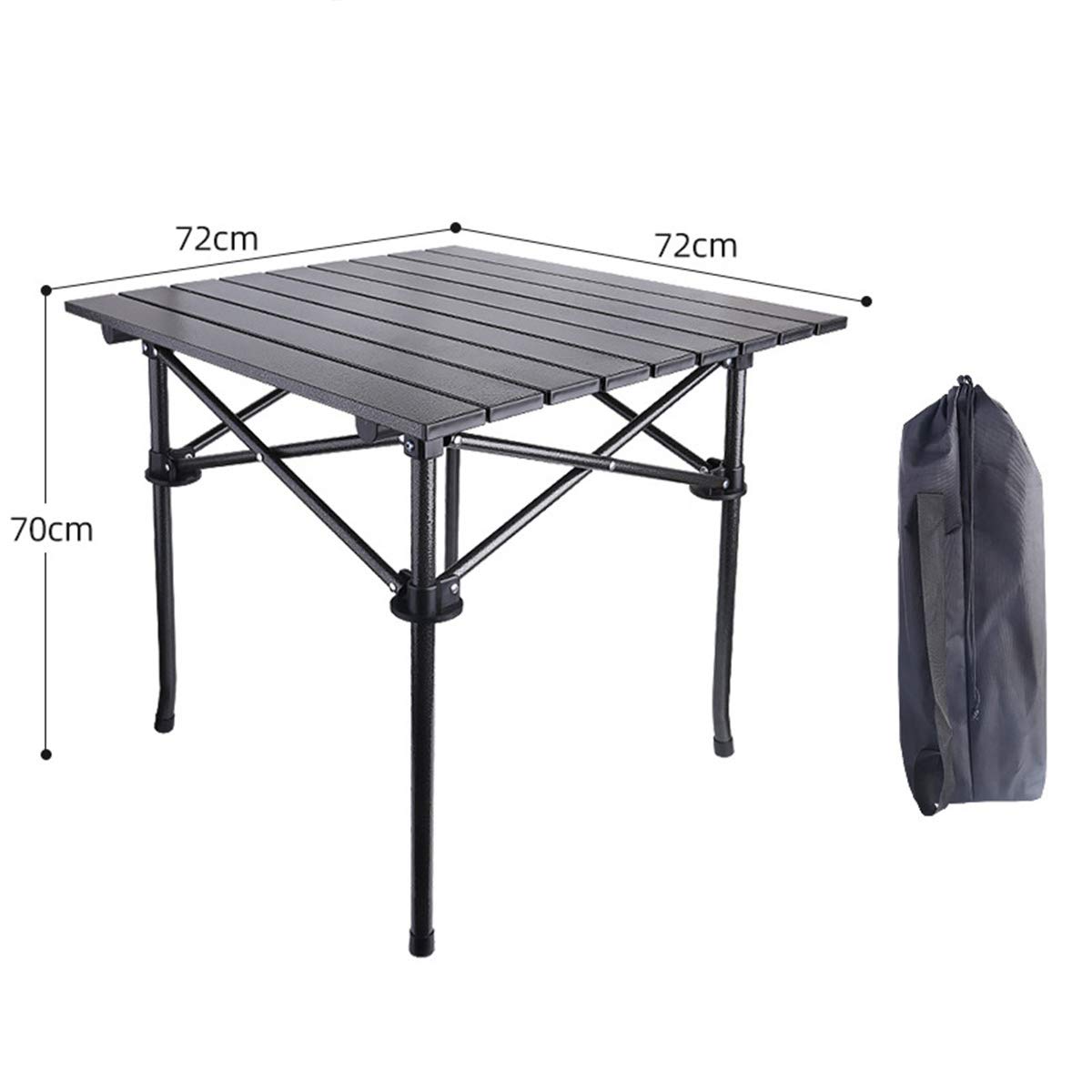 Klappbarer Campingtisch und Air-Set, Bea Air Höhenverstellbarer Tisch und Air-Set Tragbarer Schreibtisch aus Aluminium (mit 4 Sitzen), für Picknicktisch und Air-Set im Freien, Campingausrüst
