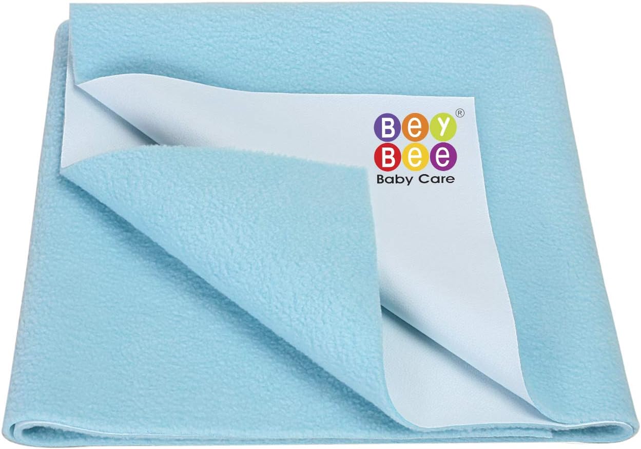 BeyBee Cotten Waterprof Quick Dri Bed Seet Medum 100x70 Sea Blu