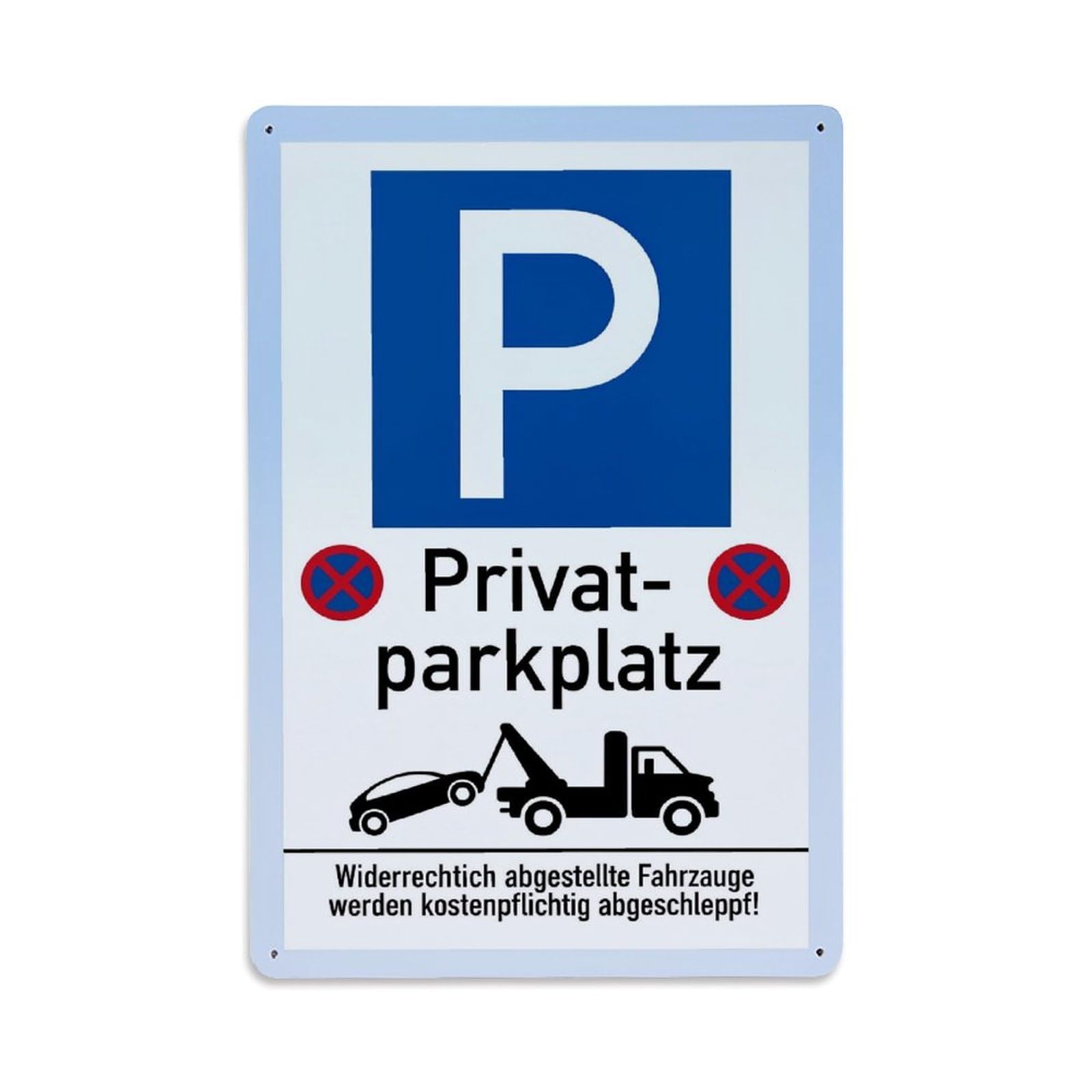 Jdfenggu Vintage Private Parking Tow Away Zone Retro Metal Tin Sign, Metal Poster For Bar, Home, Man Cave, Kitchen, Laundry Room Art Decor 8X12 Inch