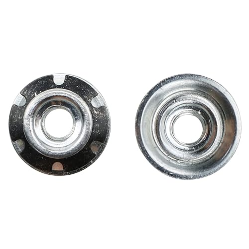 Miniatura 5 de MEETOOT 10 piezas de insertos de tubo redondo insertos de tubo roscado flor de ciruelo tuerca de enchufe inferior de metralla