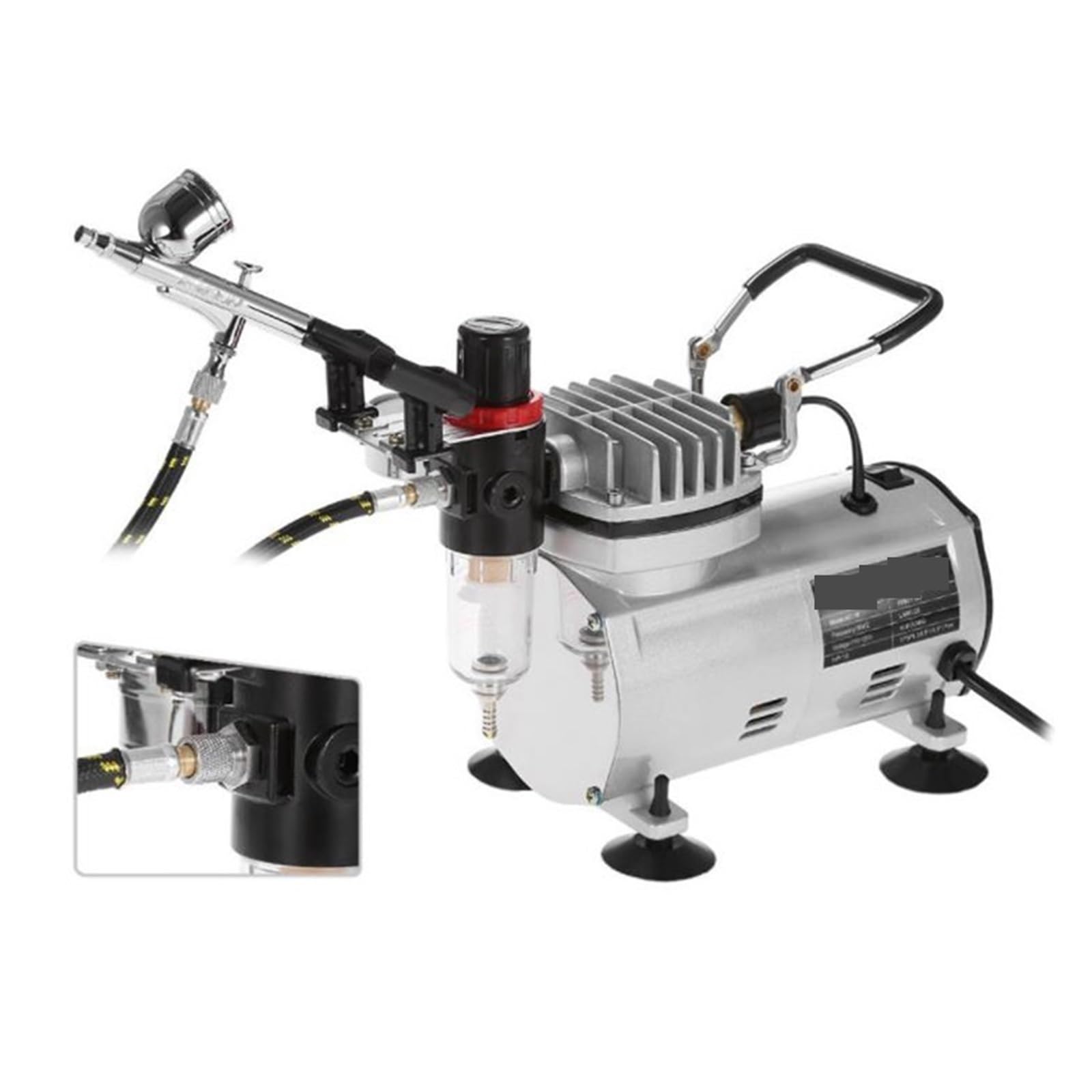 Bomba de vacío, Bomba de vacío, compresor aerógrafo pequeño 1/5Hp pequeña hermética
