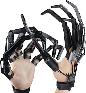 Articulated Finger Extensions,Halloween Articulated Fingers,3D Printed Flexible Finger Extensions Fits All Finger Sizes, The Best Halloween Gear(A Pair-Black)