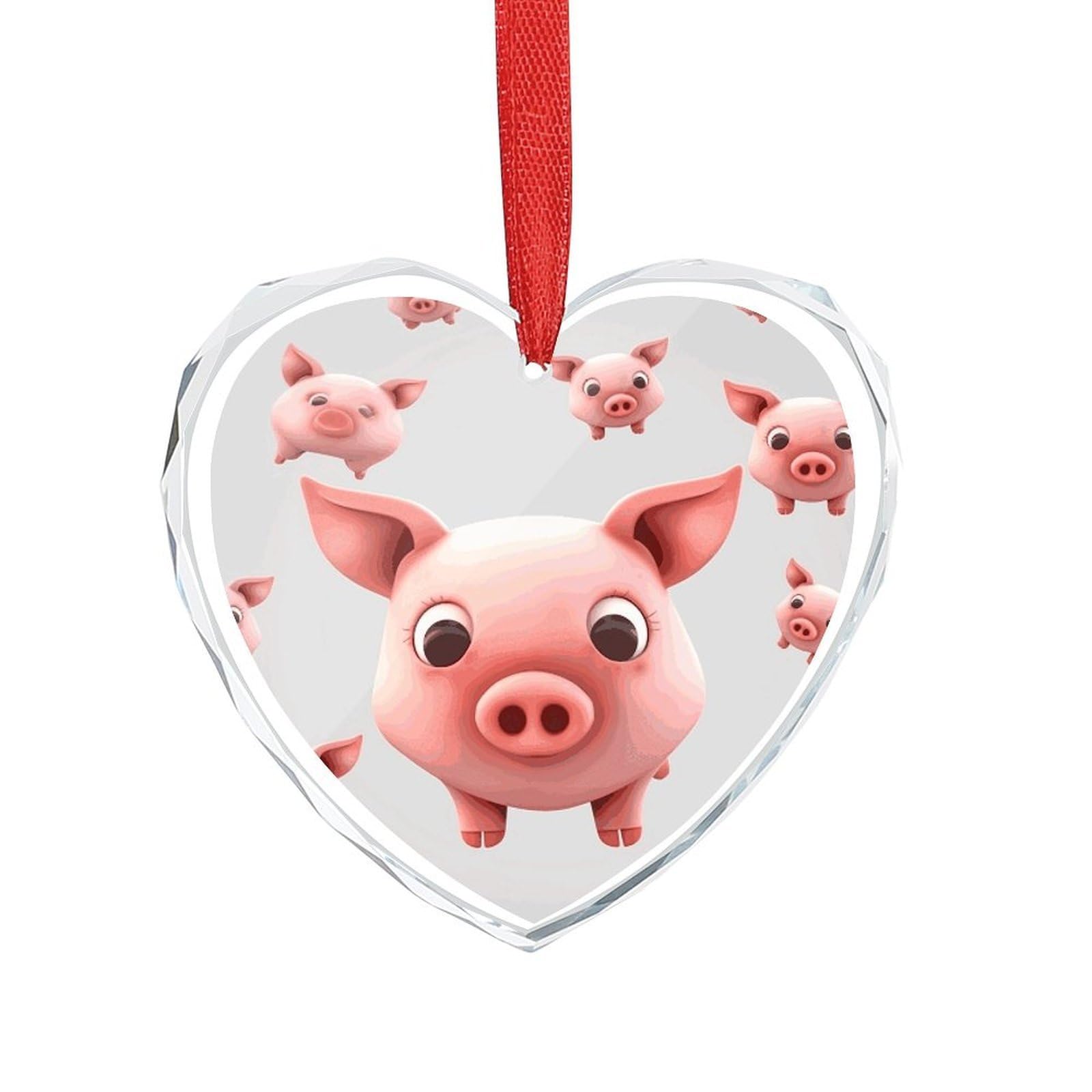 Wsoihfec Style Smiling (10) Engagement Gifts For Couples, Glass Ornaments Just Married Bridal Shower Decor, Heart Keepsake Decor For Bride & Groom