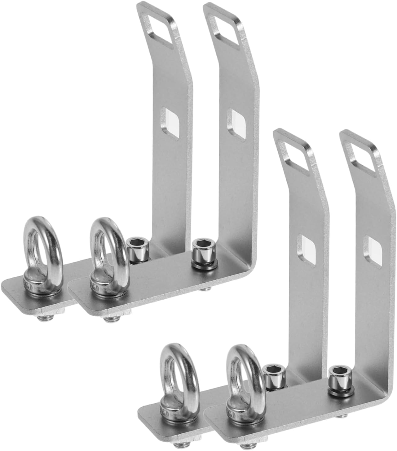 4sets Adjustable Load Stops for Truck Roof Rack Durable Stainless Steel Load Stops for Secure Transport of Ladders Snowboards and Kayaks Easy to Install T-slot Design