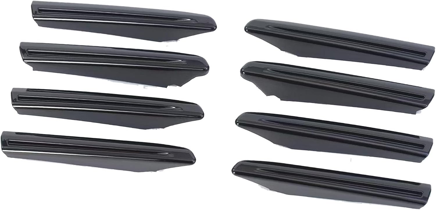 Car Front Fog Light Trim,for Toyota Land Cruiser LC300 2023 2024 2025 Accessories, Set Easy Stick-On Installation, Providing a Long-Lasting, Like-New Appearance. (Black)