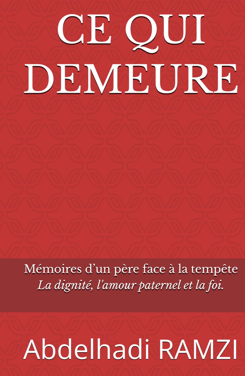 CE QUI DEMEURE: Mémoires d’un père face à la tempête