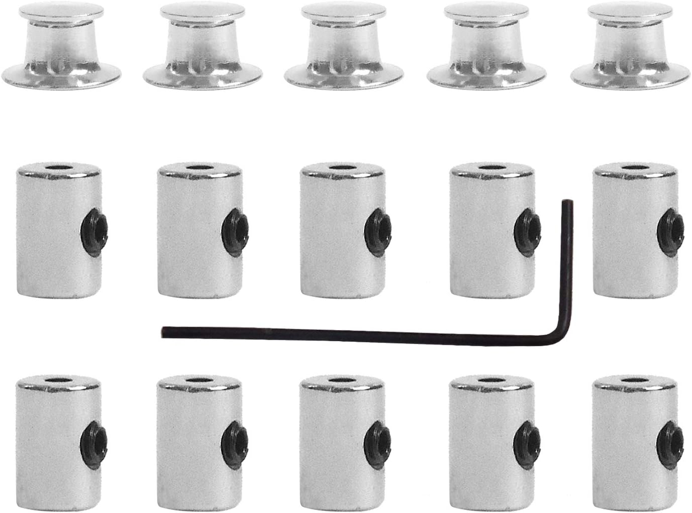 ROSTIVO 15 Pcs Pin Keepers Metal Locking Pin Backs Pin