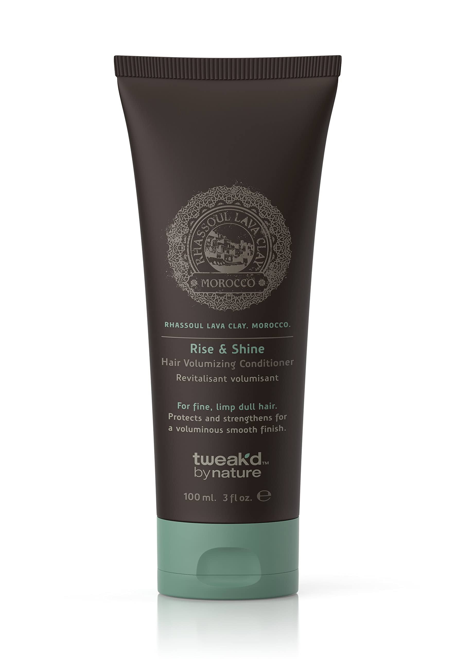 Tweak'd by Nature Rise & Shine Hair Volumizing Conditioner Morrocan Rhassoul Lava Clay 3Oz