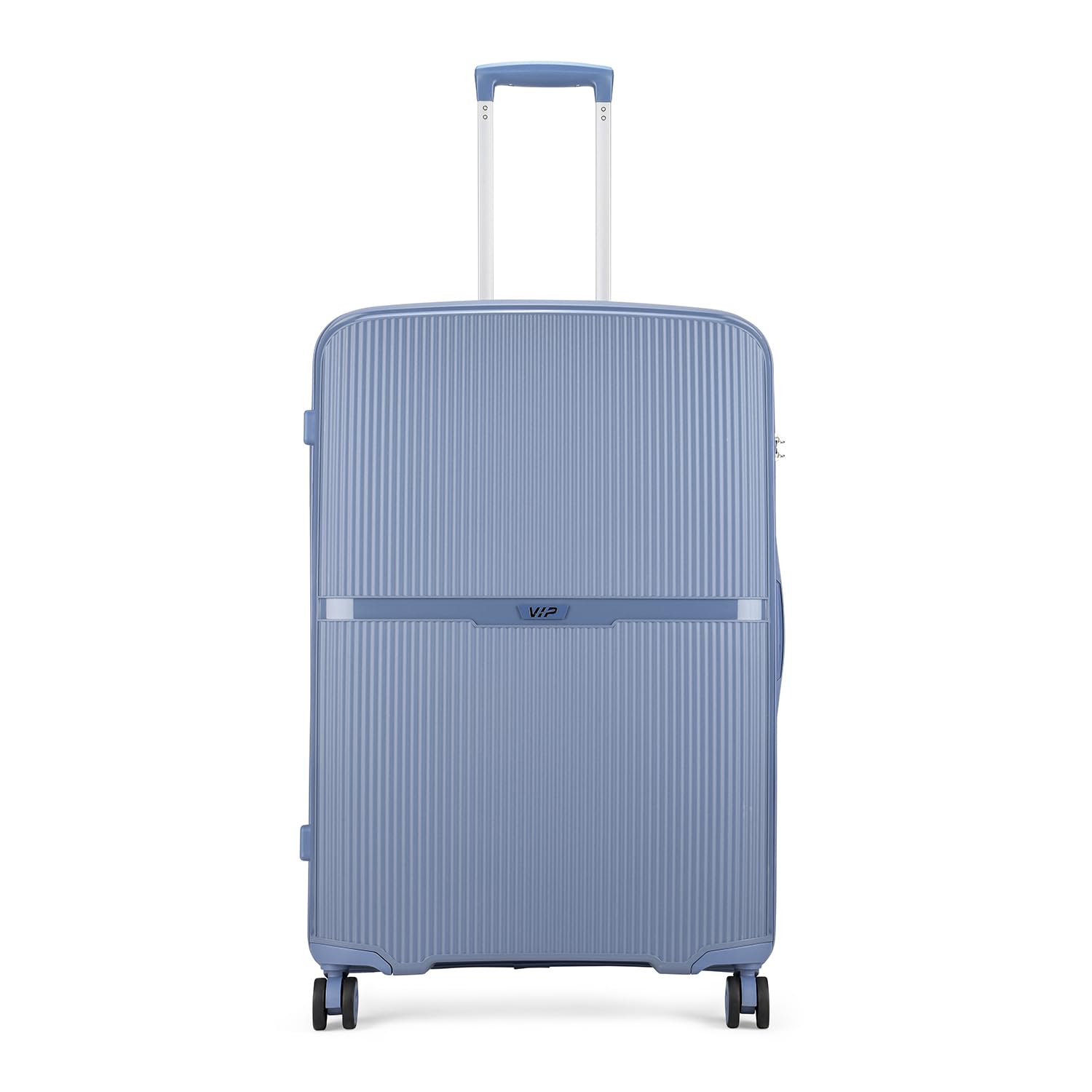 vip Plastic Glider NXT Check-in Hard-Sided 8 Spinner Wheeled Trolley Bag - 71cm For Travel (Large, Navy Blue)-picture-13