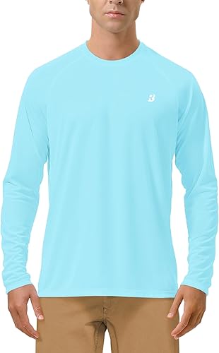 Vista 80 de Roadbox - Camisetas de protección FPU 50+ para hombre, de manga larga, para correr, exteriores, senderismo, natación, pesca Paquete de 2 - Gris