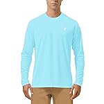 Roadbox Mens UPF 50+ Long Sleeve SPF Diving Rash Guard UV Sun Protection Shirts for Outdoor Fishing Hiking Swimming Running Light Green