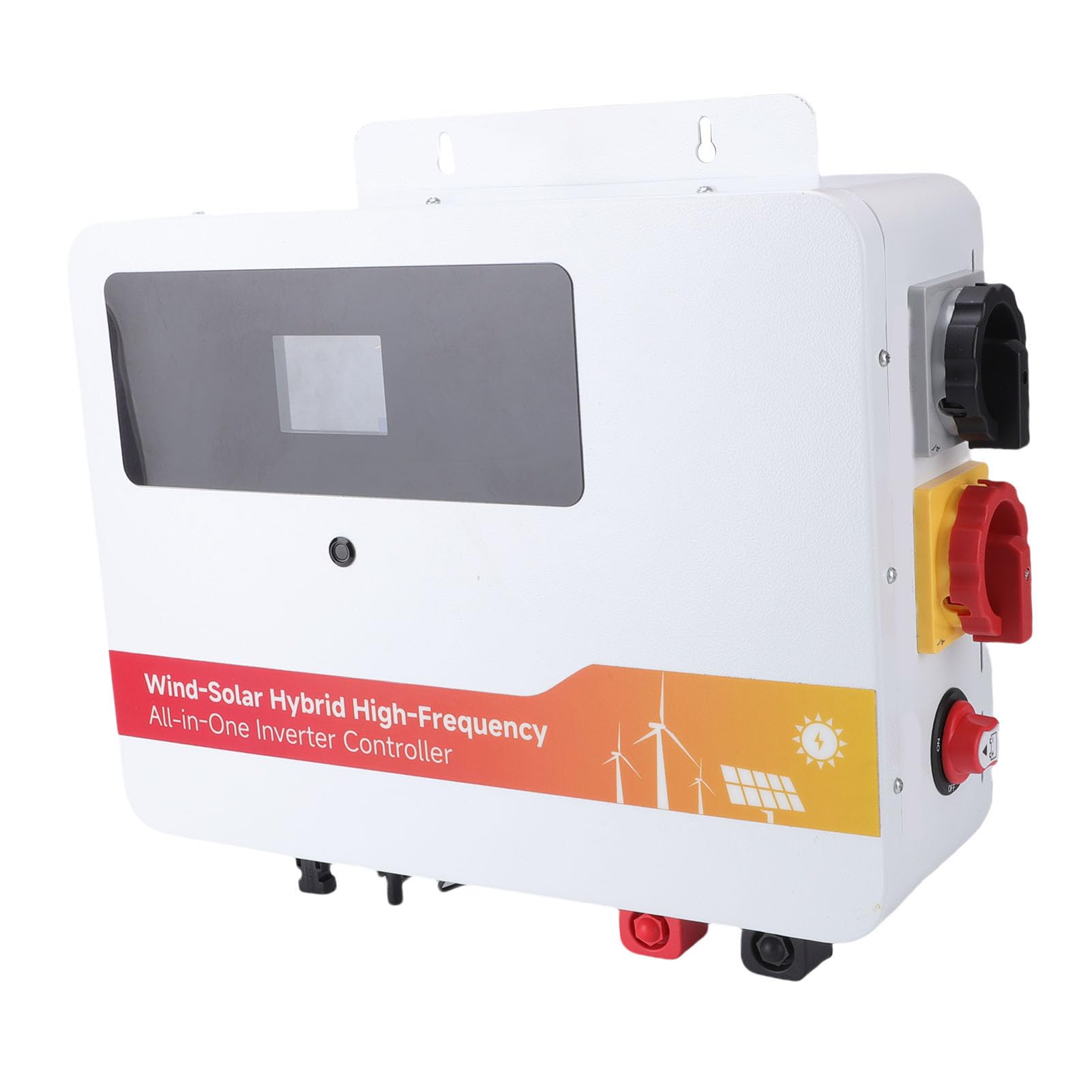 KIMISS Kontroler ładowania Słonecznego o Mocy 1000 W, Regulator Doładowania MPPT do zastosowań Poza siecią, Obsługuje Wytwarzanie Energii Wiatrowej o Mocy 600 W i Energii Słonecznej o 400 W