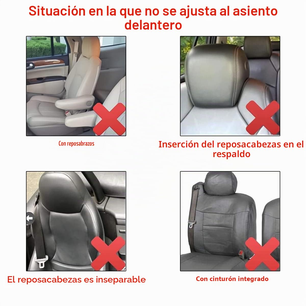CGEAMDY 2 Plazas Universal para Asiento De Coche, Asiento De Accesorios Automóvil con Airbag, Fundas De Asiento De Coche, Funda Asiento Coche Delantero Conductor Universal para Sedán(Gris)