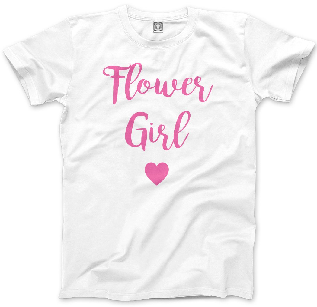 Hotscamp Girls White Flower Kids T-Shirt - 7-8 Years