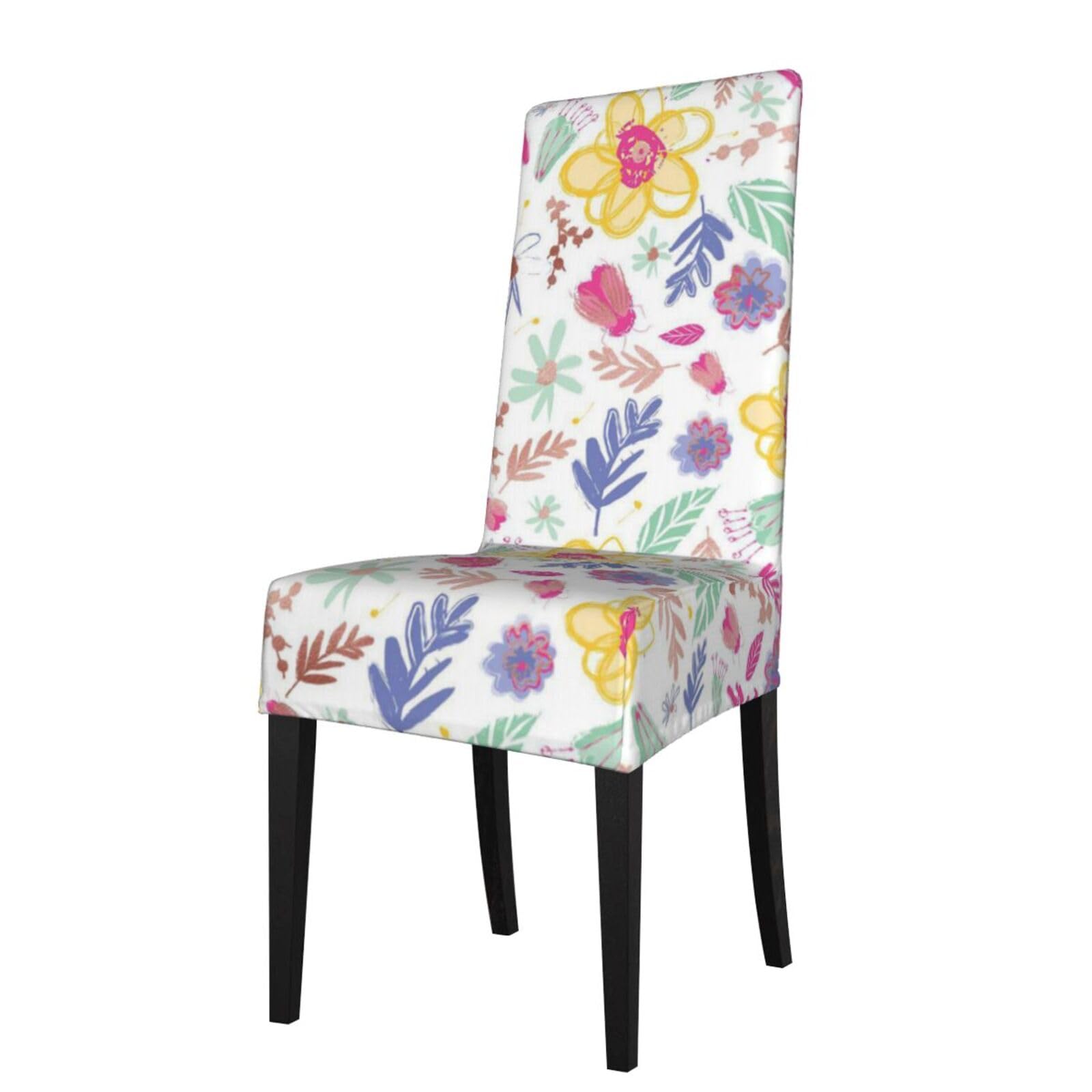 Housse de chaise romantique fleurie pour sublimer vos repas de fête