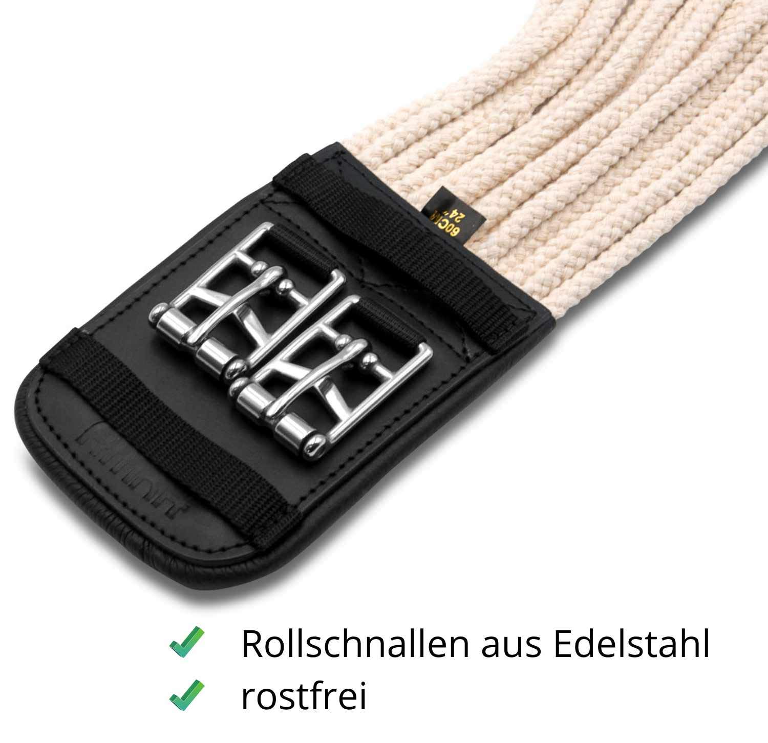 AMKA PRO Dressur Sattelgurt Schnurengurt aus Baumwolle