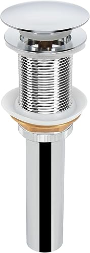 NearMoon Desagüe desplegable para baño, colador de drenaje de fregadero de latón para tapón de montaje de baño, fregadero de recipiente,