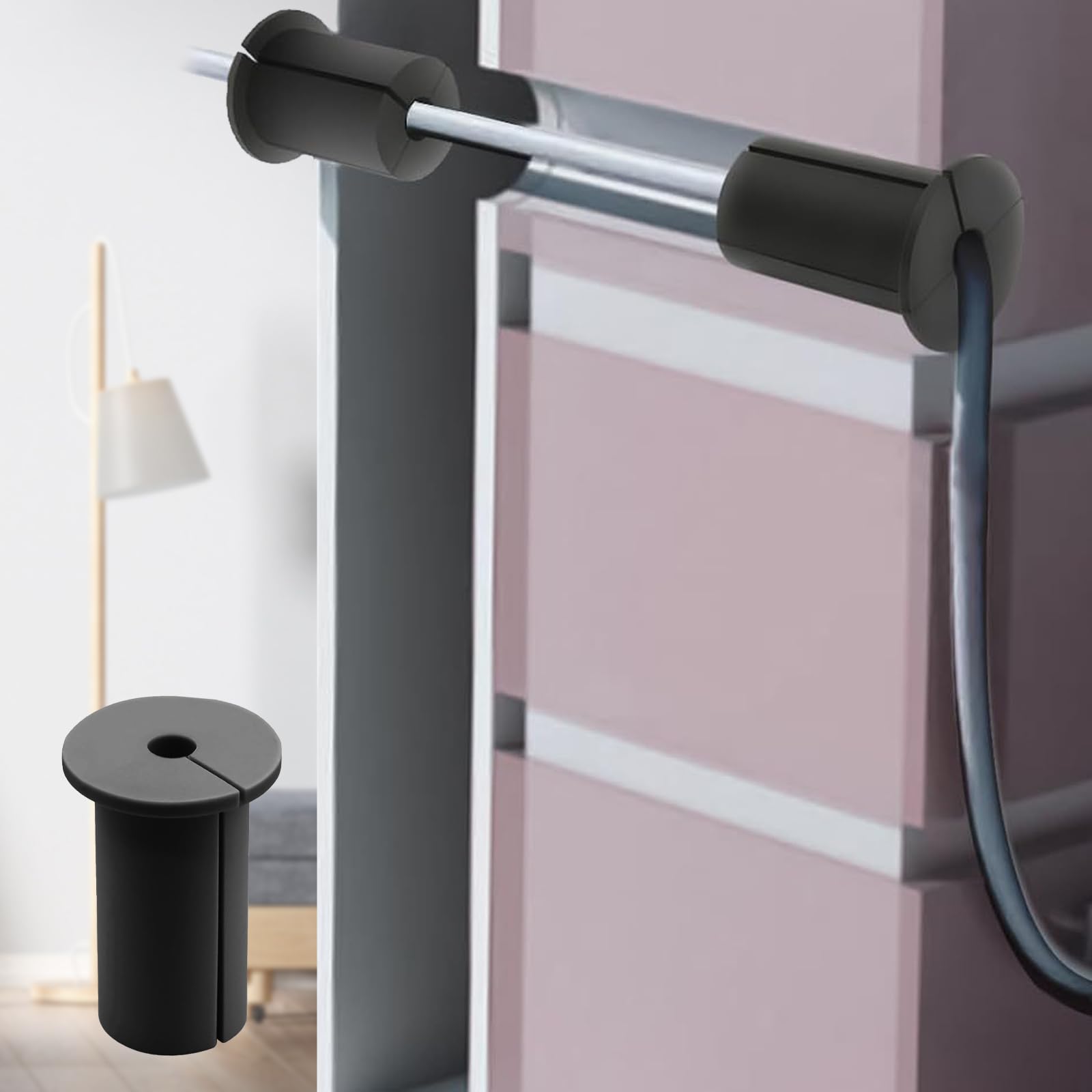 Starlink Kabelführungsset Für 2,5 Cm Wandloch – 2 Silikon-Durchführungen In Braun, Perfekt Für Ethernet-Kabel, Ordentliche Wandmontage
