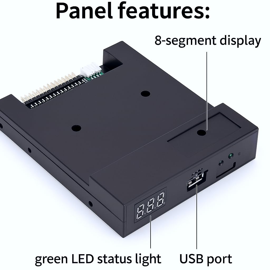 Unidad de disco Floppy-3.5 "1000 Unidad de disquete a simulación de emulador USB para teclado musical